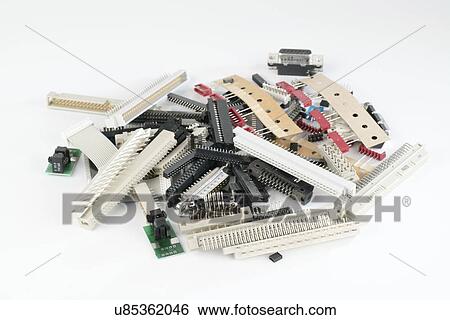Stock Photograph - Electronic components.. Fotosearch