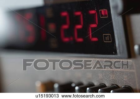 Stock Image - Electronic measuring instrument display.. Fotosearch