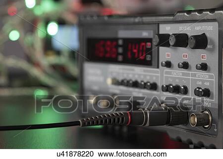 Stock Image - Electronic measuring instrument display.. Fotosearch