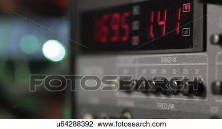 Stock Image - Electronic measuring instrument display.. Fotosearch