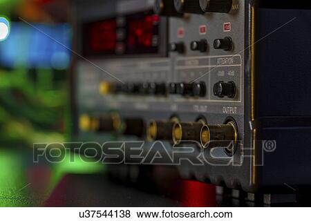 Stock Photo - Electronic measuring instrument display.. Fotosearch