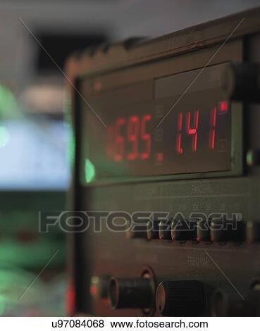 Stock Photo - Electronic measuring instrument display.. Fotosearch