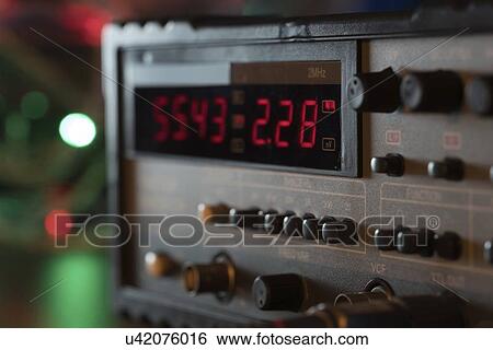 Stock Photograph - Electronic measuring instrument display.. Fotosearch