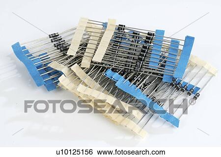 Stock Photograph - Electronic resistors.. Fotosearch