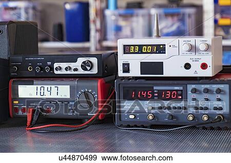 Stock Photo - Electronics laboratory.. Fotosearch