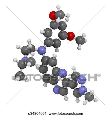 Erdafitinib cancer drug molecule (FGFR inhibitor). 3D rendering. Atoms are represented as spheres with conventional colour-coding: hydrogen (white), carbon (grey), nitrogen (blue), oxygen (red). View Large Photo Image Stock Image - Erdafitinib cancer drug molecule (FGFR inhibitor). 3D rendering. Atoms are represented as spheres with conventional colour-coding: hydrogen (white), carbon (grey), nitrogen (blue), oxygen (red).. Fotosearch
