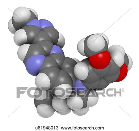Erdafitinib cancer drug molecule (FGFR inhibitor). 3D rendering. Atoms are represented as spheres with conventional colour-coding: hydrogen (white), carbon (grey), nitrogen (blue), oxygen (red). View Large Photo Image Stock Image - Erdafitinib cancer drug molecule (FGFR inhibitor). 3D rendering. Atoms are represented as spheres with conventional colour-coding: hydrogen (white), carbon (grey), nitrogen (blue), oxygen (red).. Fotosearch