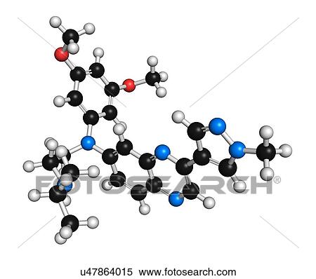 Erdafitinib cancer drug molecule (FGFR inhibitor). 3D rendering. Atoms are represented as spheres with conventional colour-coding: hydrogen (white), carbon (black), nitrogen (blue), oxygen (red). View Large Photo Image Stock Photography - Erdafitinib cancer drug molecule (FGFR inhibitor). 3D rendering. Atoms are represented as spheres with conventional colour-coding: hydrogen (white), carbon (black), nitrogen (blue), oxygen (red).. Fotosearch