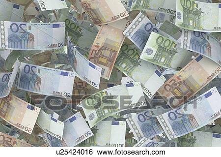 Euro banknotes, illustration. View Large Photo Image Stock Photograph - Euro banknotes, illustration.. Fotosearch