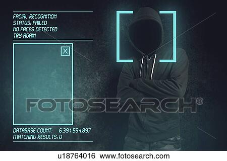 Stock Photograph - Facial recognition software failure.. Fotosearch