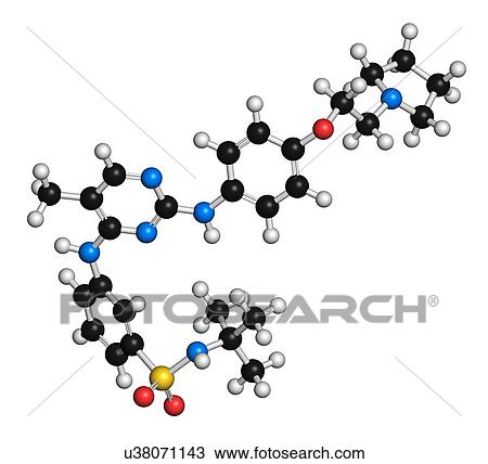 Fedratinib cancer drug molecule. 3D rendering. Atoms are represented as spheres with conventional colour-coding: hydrogen (white), carbon (black), nitrogen (blue), oxygen (red), sulfur (yellow). View Large Photo Image Stock Image - Fedratinib cancer drug molecule. 3D rendering. Atoms are represented as spheres with conventional colour-coding: hydrogen (white), carbon (black), nitrogen (blue), oxygen (red), sulfur (yellow).. Fotosearch