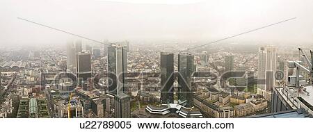 Stock Photography - Financial district, Frankfurt, Germany, taken in April 2016.. Fotosearch