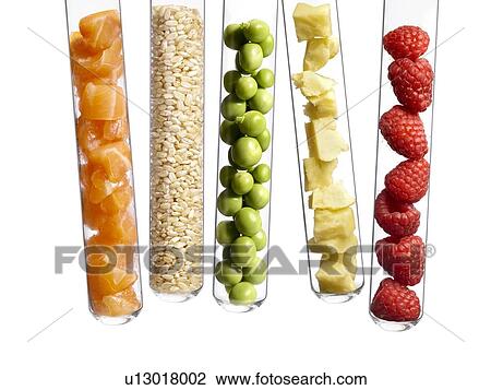 Foods in test tubes, studio shot. View Large Photo Image Stock Image - Foods in test tubes, studio shot.. Fotosearch