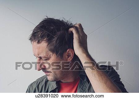 Stock Image - Forgetful man.. Fotosearch