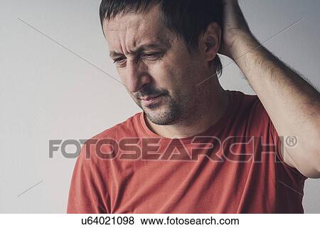 Stock Photo - Forgetful man.. Fotosearch
