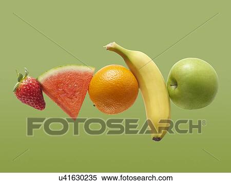 Fresh fruit in a row. View Large Photo Image Stock Photography - Fresh fruit in a row.. Fotosearch