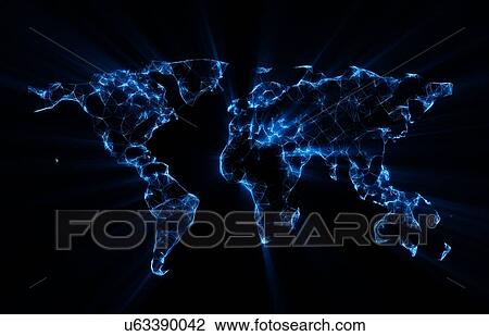 Global connectivity, illustration. View Large Photo Image Stock Image - Global connectivity, illustration.. Fotosearch