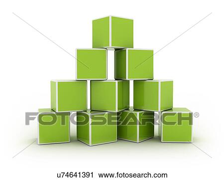 Green cubes, computer illustration. View Large Photo Image Stock Image - Green cubes, computer illustration.. Fotosearch