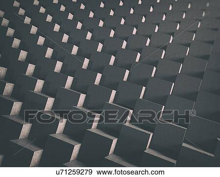 Stock Photo - Grey cubes, computer illustration.. Fotosearch
