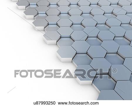 Grey hexagons, illustration. View Large Photo Image Stock Image - Grey hexagons, illustration.. Fotosearch