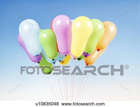 Stock Photo - Group of balloons.. Fotosearch