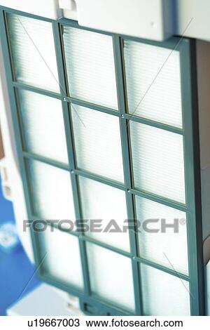 Stock Image - HEPA air filter.. Fotosearch