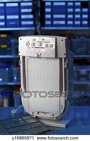 Stock Image - HEPA air filter system.. Fotosearch