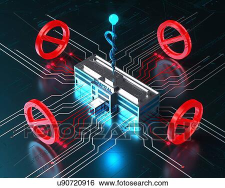 Hospital data security, conceptual illustration. View Large Photo Image Stock Photograph - Hospital data security, conceptual illustration.. Fotosearch