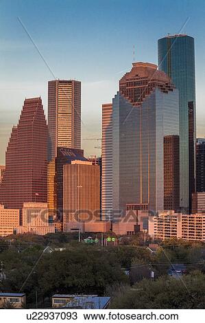 Houston Skyline, Texas View Large Photo Image Stock Image - Houston Skyline, Texas. Fotosearch