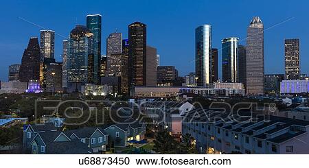 Houston Skyline, Texas View Large Photo Image Stock Image - Houston Skyline, Texas. Fotosearch
