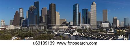Houston Skyline, Texas View Large Photo Image Stock Photo - Houston Skyline, Texas. Fotosearch