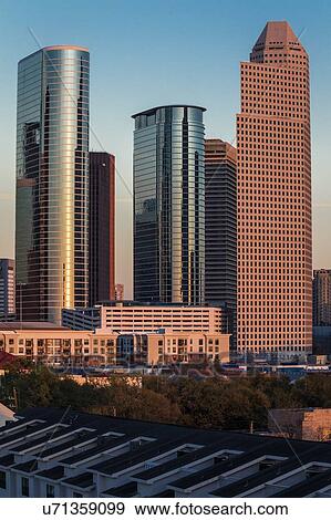 Houston Skyline, Texas View Large Photo Image Stock Photo - Houston Skyline, Texas. Fotosearch