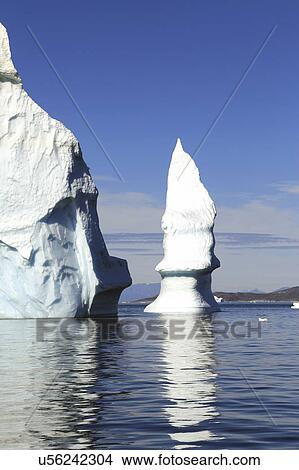 Icebergs from the icefjord, Ilulissat, Disko Bay, Greenland. View Large Photo Image Picture - Icebergs from the icefjord, Ilulissat, Disko Bay, Greenland.. Fotosearch