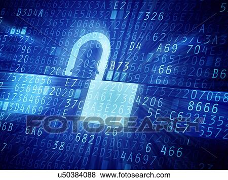 Stock Photo - Insecure data, conceptual image.. Fotosearch