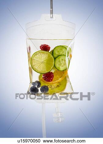 IV bag with fruits, studio shot. View Large Photo Image Stock Image - IV bag with fruits, studio shot.. Fotosearch