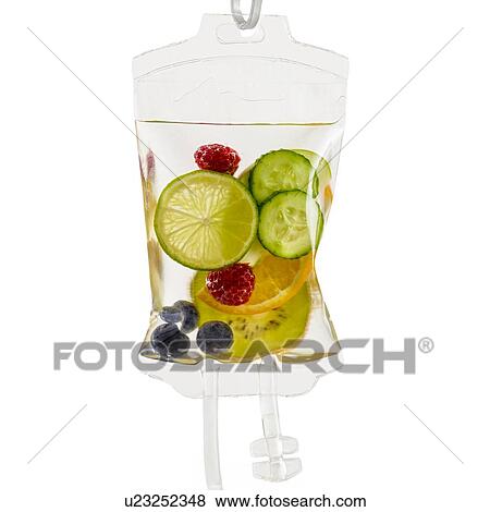 IV bag with fruits, studio shot. View Large Photo Image Stock Photo - IV bag with fruits, studio shot.. Fotosearch