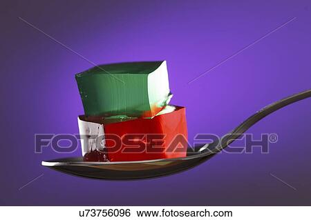 Stock Photograph - Jelly on a spoon.. Fotosearch