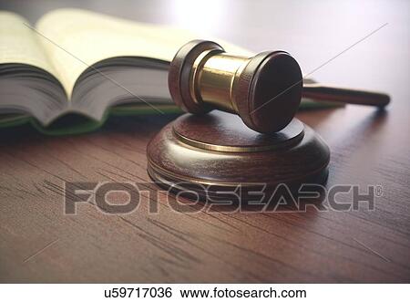 Judge's gavel and book. View Large Photo Image Stock Photograph - Judge's gavel and book.. Fotosearch