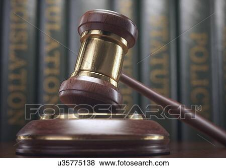 Judge's gavel and books. View Large Photo Image Stock Photo - Judge's gavel and books.. Fotosearch