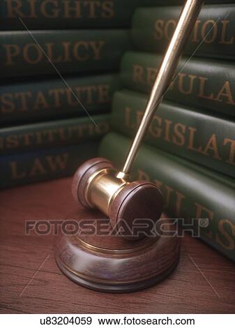 Judge's gavel and books. View Large Photo Image Stock Photo - Judge's gavel and books.. Fotosearch