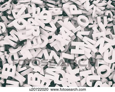 Stock Image - Letters, illustration.. Fotosearch