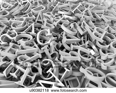 Stock Photo - Letters, illustration.. Fotosearch