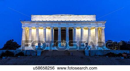 Stock Photograph - Lincoln Memorial, Washington D. C. . Fotosearch