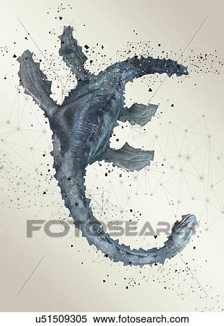 Stock Photography - Loch ness monster, illustration.. Fotosearch