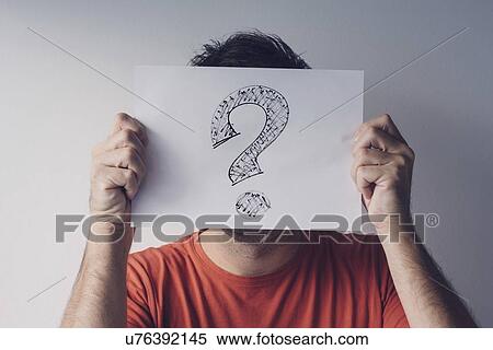 Man looking for answers, conceptual image. View Large Photo Image Stock Photography - Man looking for answers, conceptual image.. Fotosearch