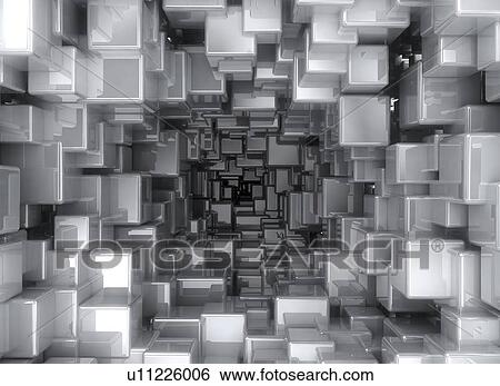 Metallic cubes, computer illustration. View Large Photo Image Stock Photograph - Metallic cubes, computer illustration.. Fotosearch