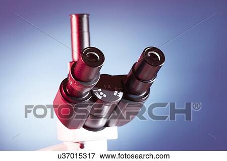 Stock Photo - Microscope binocular eyepiece.. Fotosearch