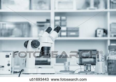 Microscope in laboratory. View Large Photo Image Stock Image - Microscope in laboratory.. Fotosearch
