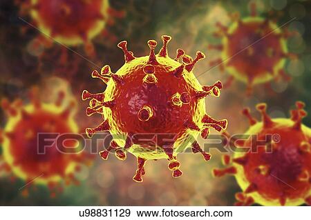 Middle East Respiratory Syndrome Coronavirus (MERS-CoV) particles (virions), computer illustration. Formerly known as novel coronavirus, MERS was first identified in Saudi Arabia in 2012. Most people infected with MERS develop severe acute respiratory... View Large Photo Image Stock Photo - Middle East Respiratory Syndrome Coronavirus (MERS-CoV) particles (virions), computer illustration. Formerly known as novel coronavirus, MERS was first identified in Saudi Arabia in 2012. Most people infected with MERS develop severe acute respiratory.... Fotosearch