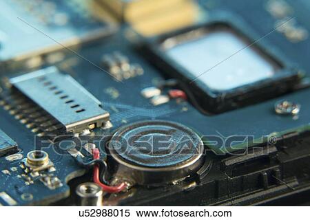 Stock Photography - Mobile phone circuit board.. Fotosearch